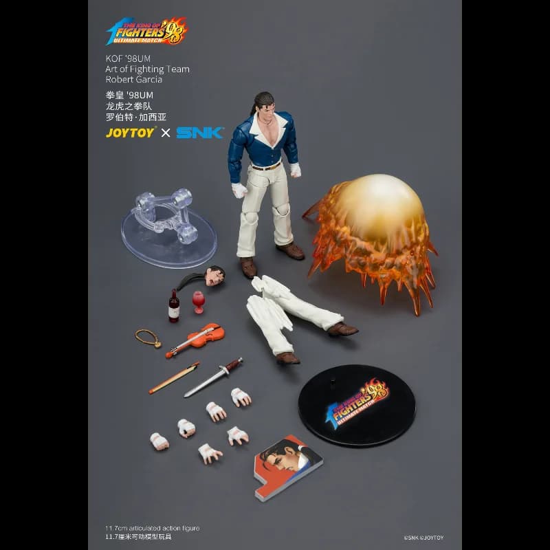 JOYTOY Dark Source The King of Fighters '98UM Art of Fighting Team : Robert Garcia, Yuri Sakazaki, R
