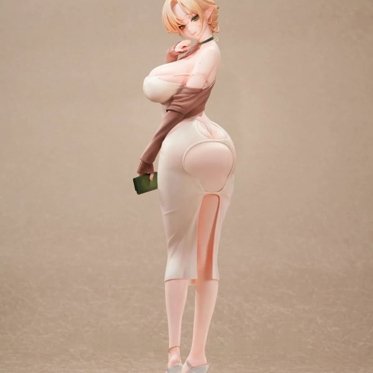 Elié Elf wife Art Elf - Figurine Anime avec robe moulante 27cm, Figurine PVC Articulée Sexy, Modèle
