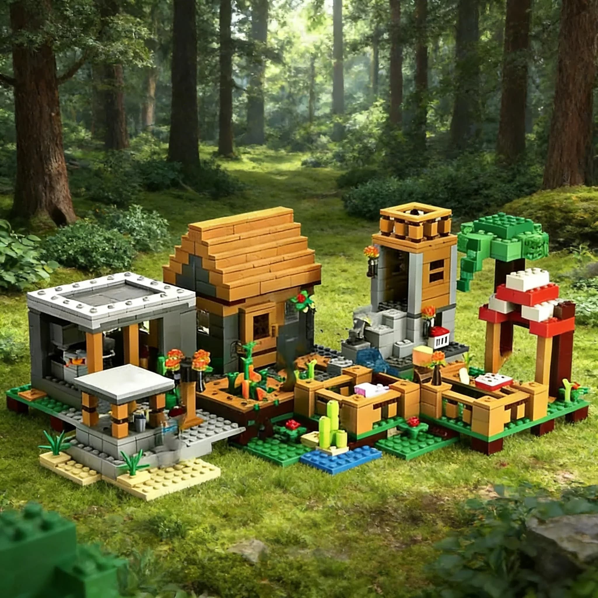 Nouvel ensemble de blocs de construction My World 2026 - Ferme de Steve - Village - Briques éducativ