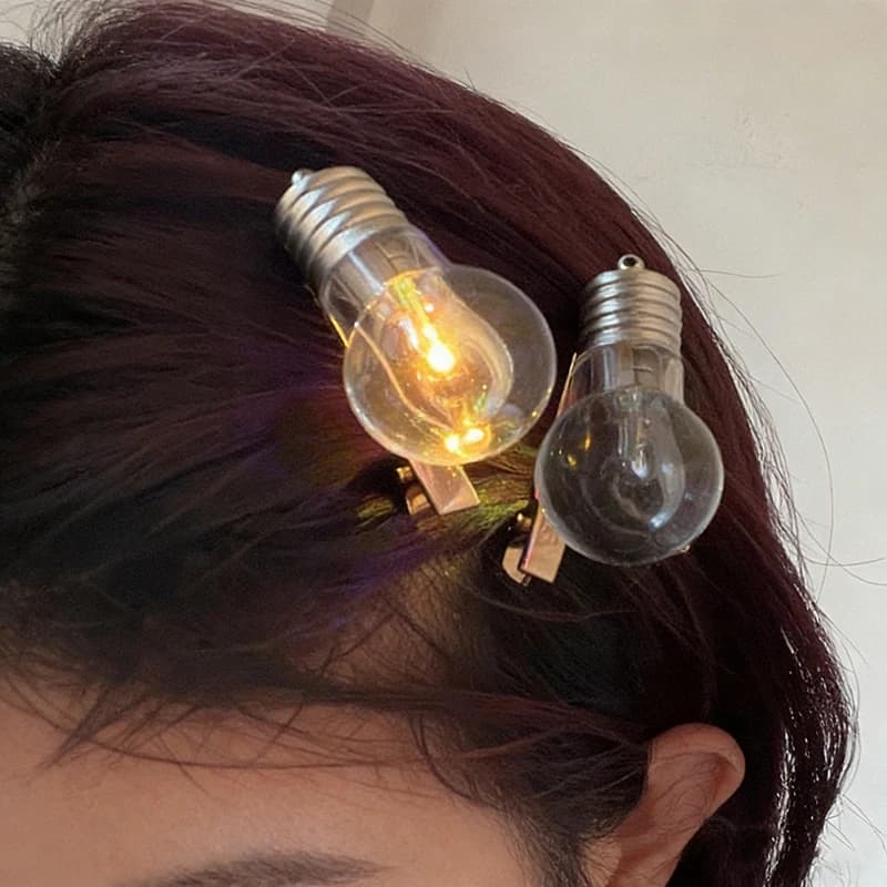 Épingle à cheveux lumineuse amusante, pince à cheveux LED pour femmes et filles, accessoire capillai
