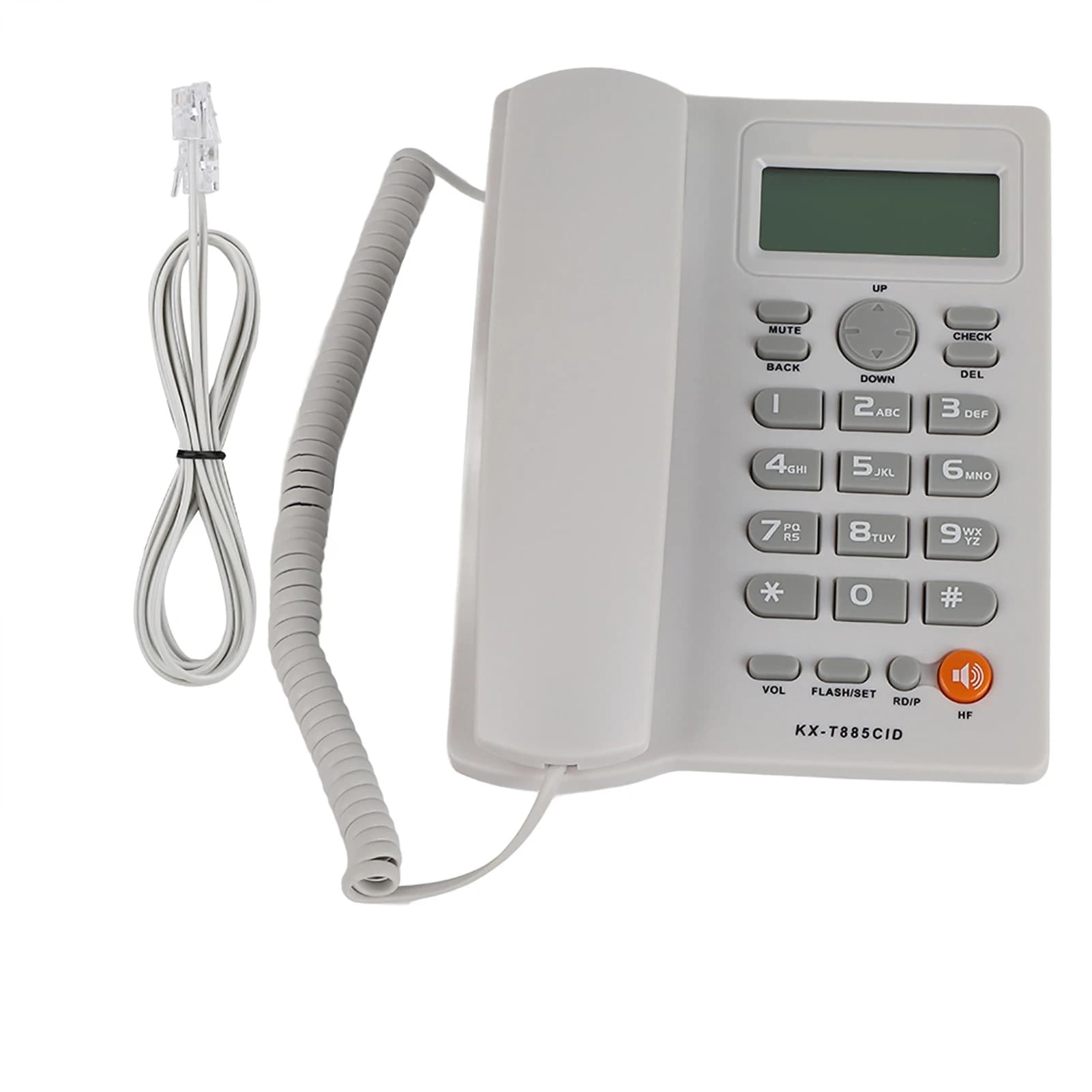 Identification de l'appelant téléphone de bureau filaire anglais Support de ligne fixe appel mains l
