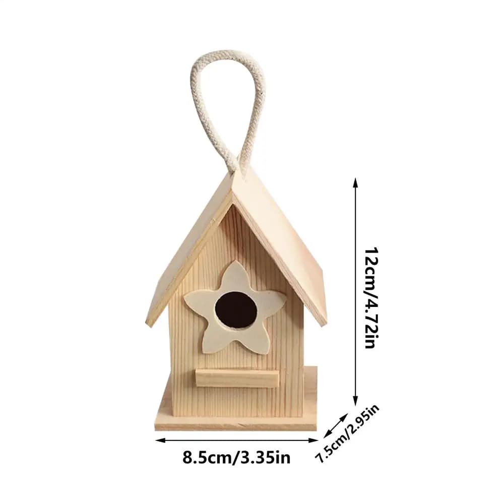 Nichoir en bois résistant aux intempéries pour oiseaux, abri de nidification pour macaws, moineaux,