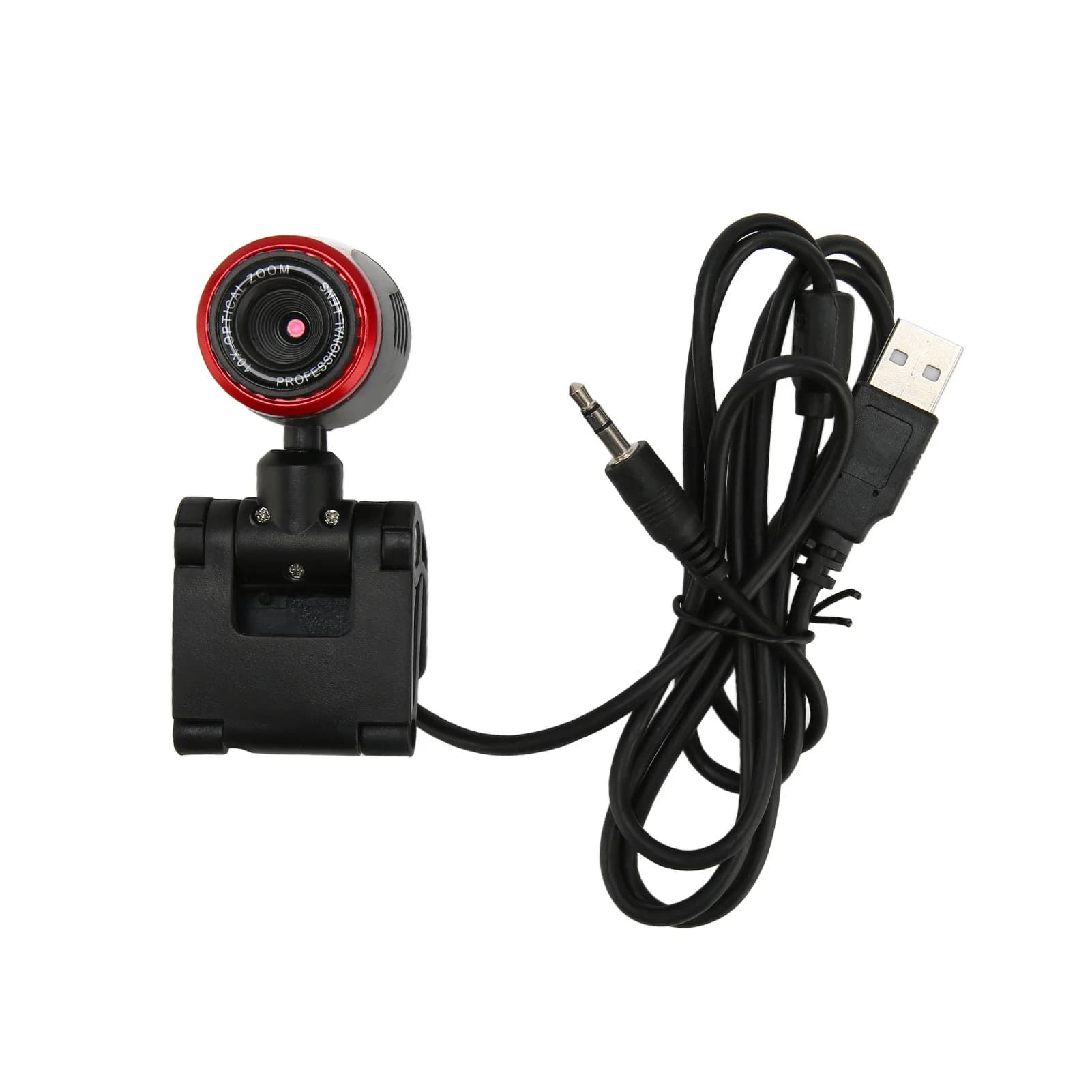 Webcam USB 2.0 avec microphone HD, caméra Web résistante à 360 °, pour ordinateur PC portable, Skype