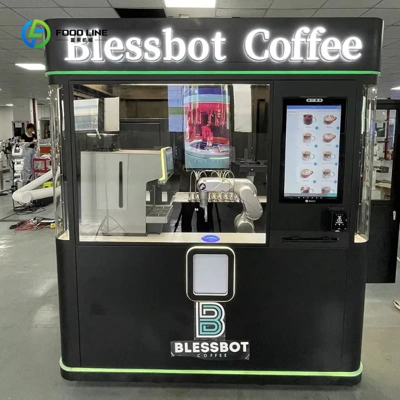 Machine à café et à thé robotisée intelligente et personnalisée pour équipement publicitaire