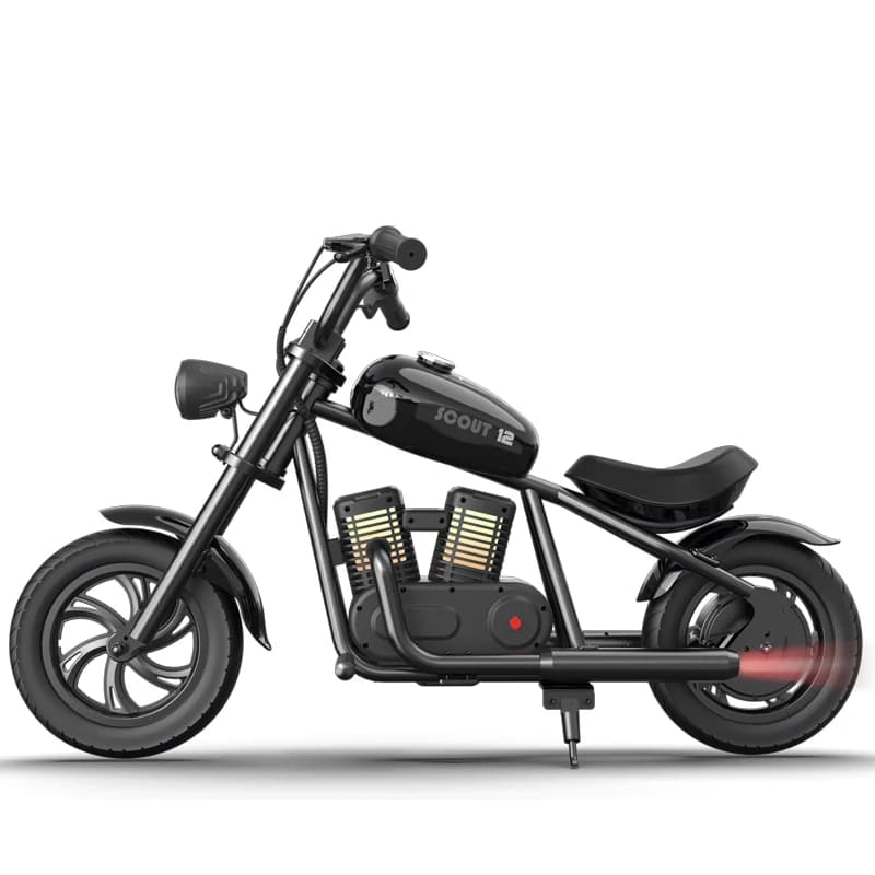 Trottinette Électrique Crusher 12 Plus, Audio Bluetooth, Contrôle 3 Vitesses 10 MPH, Cadre Rétro en