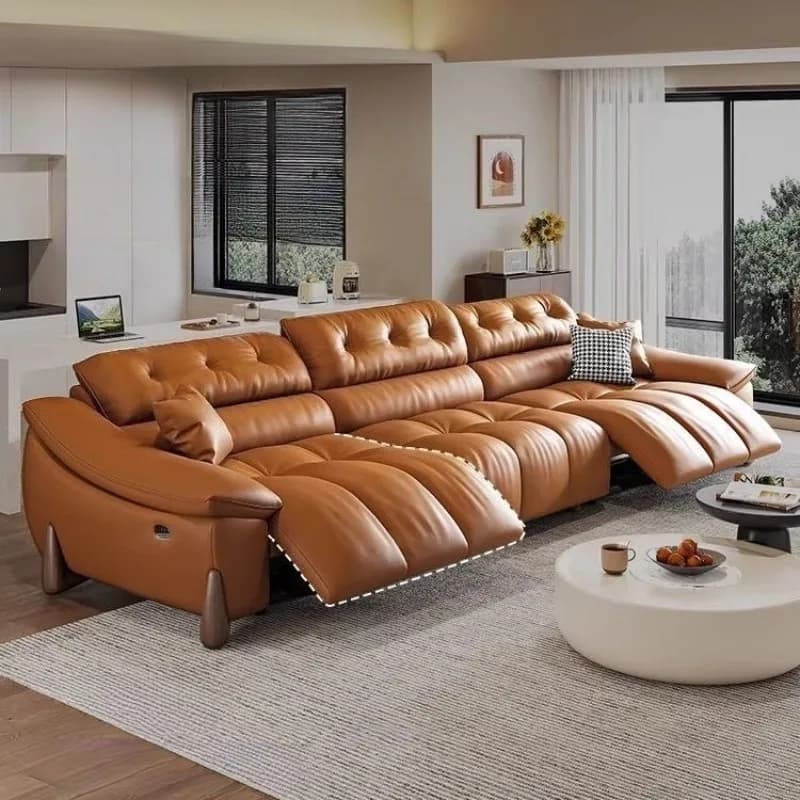 Canapé double confortable de style nordique minimaliste pour salon d'appartement, fauteuil inclinabl