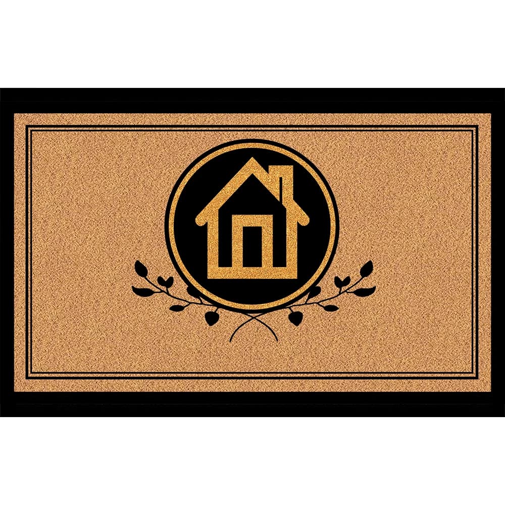 Paillasson avec Logo de toit de maison, tapis de sol de cuisine antidérapant d'extérieur irlandais,