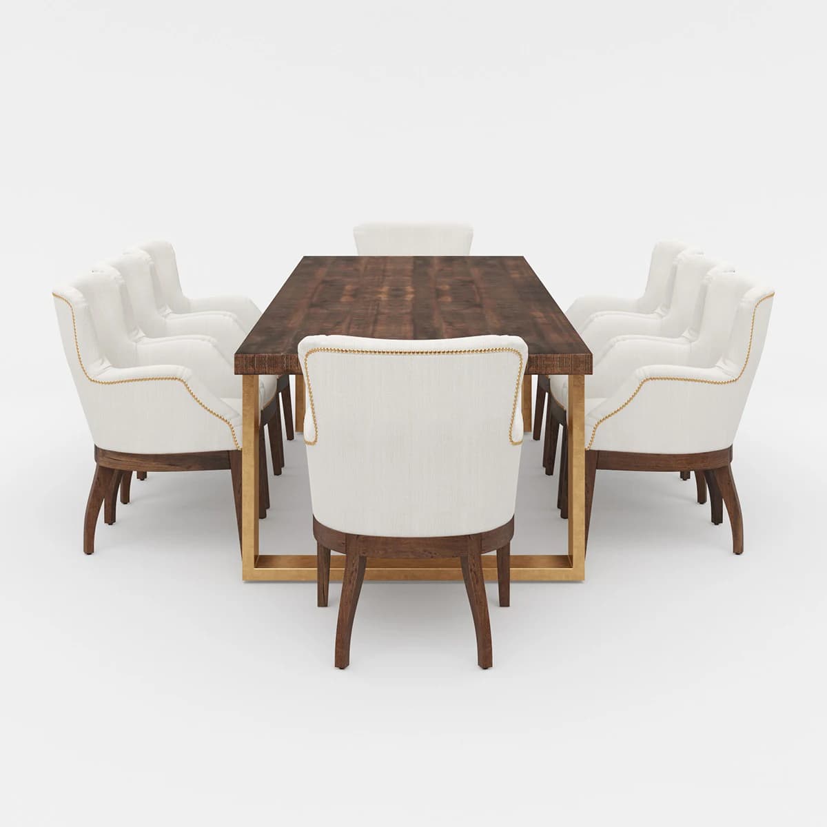Ensemble de Table à manger au Design européen moderne, meubles en bois faits à la main pour la maiso