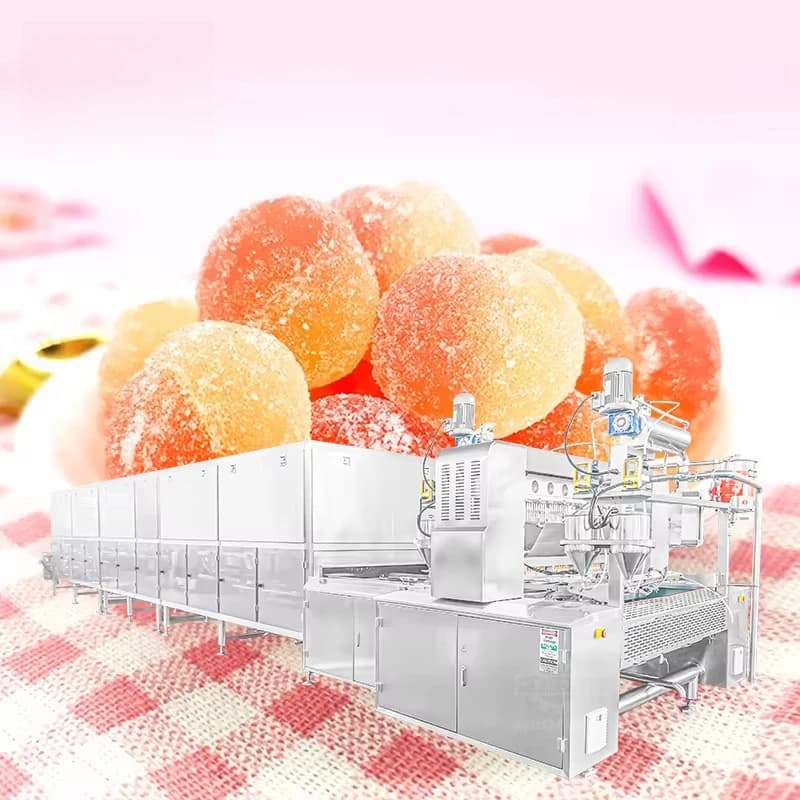 Ligne de production entièrement automatique de bonbons mous au caramel et à la menthe, de taffies et