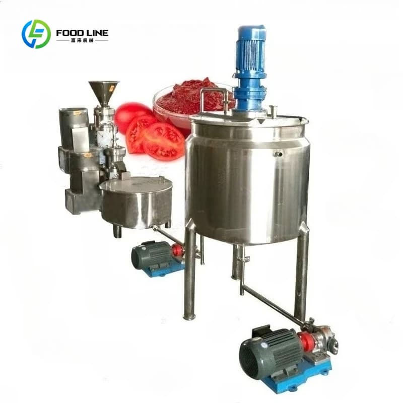 Machine industrielle de pâte de tomate de haute qualité personnalisable pour les plantes sauce à pet
