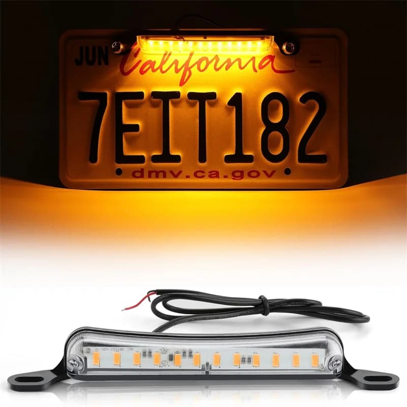 Lumière LED de plaque d'immatriculation, assemblage extrêmement lumineux pour remorque UTV ATV camio