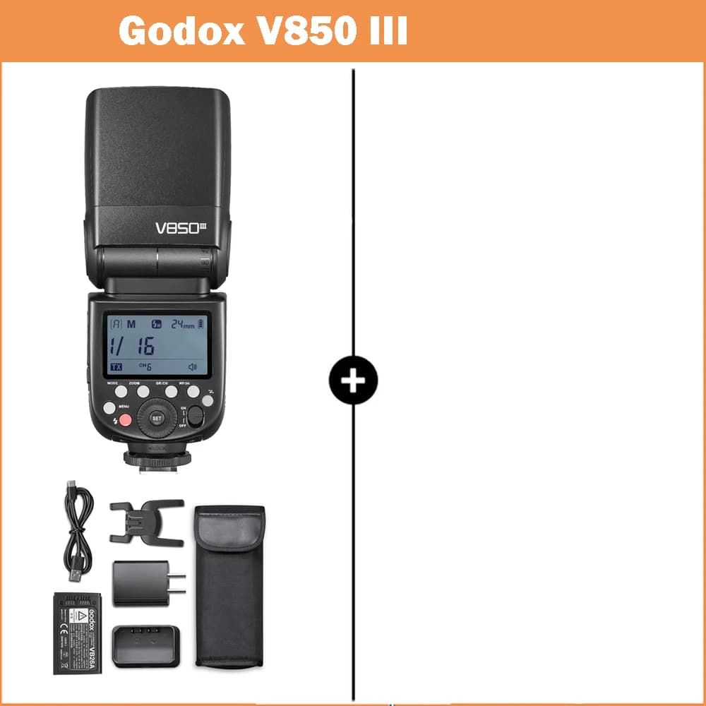 Godox V850III 76W 2.4G GN60 système X sans fil Li-ion batterie appareil photo Speedlite Flash pour C