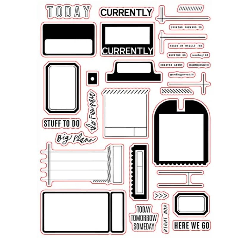 Sceau transparent en anglais pour bricolage, scrapbooking, album photo, décoratif, A5001