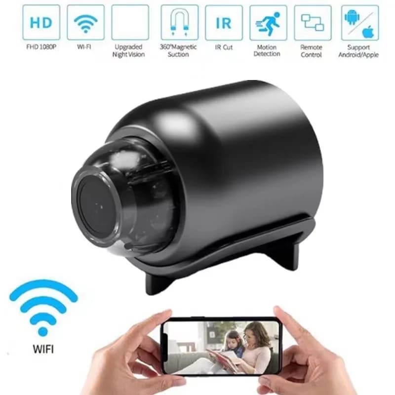 Mini caméra sans fil 1080P, surveillance de sécurité, vidéo, vision nocturne, détection de mouvement
