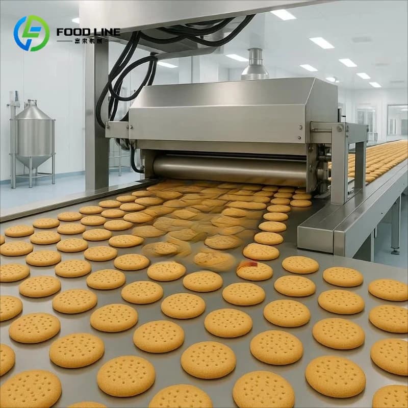 Ligne de production de biscuits automatique industrielle, Machine de fabrication de biscuits à grand