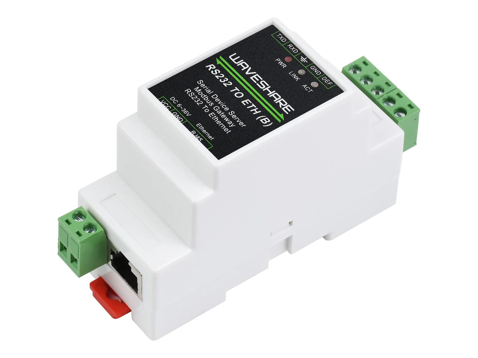 Ethernet RS232 vers RJ45, avec fonction POE (en option), serveur série industriel, TCP/IP vers série