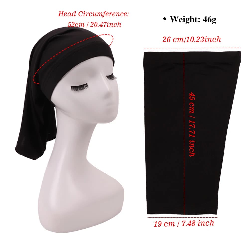 Bonnet de perruque en Tube de Dreadlock en Spandex doux, léger et extensible, manchon de tissage de