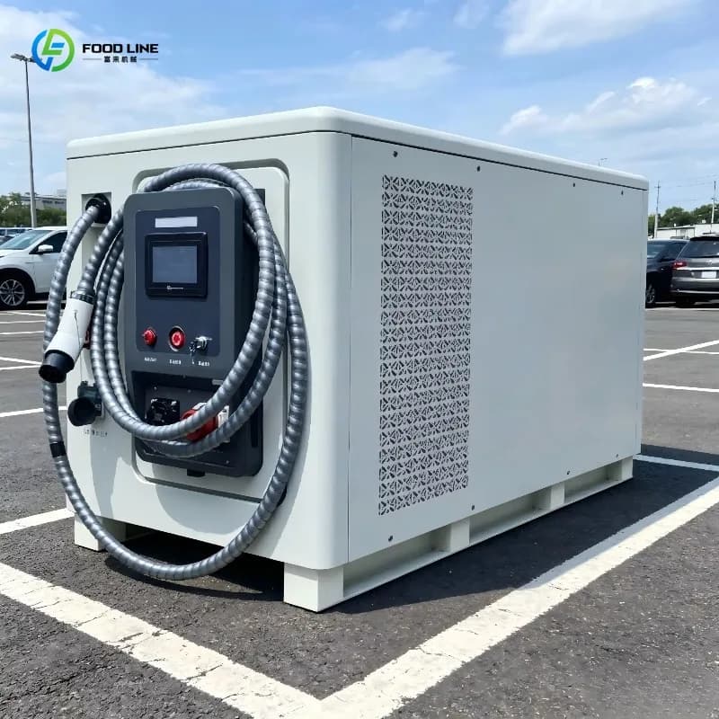 Station de recharge mobile intelligente de 120 kW personnalisée avec système de stockage d'énergie p