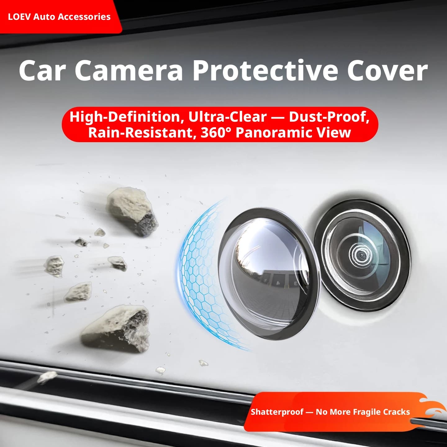Housse de protection pour caméra de voiture/couvercle d'objectif spécialement conçu pour une utilisa