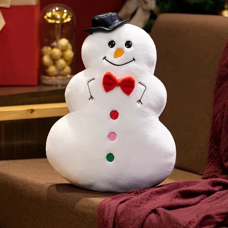 Oreiller en peluche festif de Noël et du Nouvel An – Parfait pour les fêtes et les cadeaux de vacanc