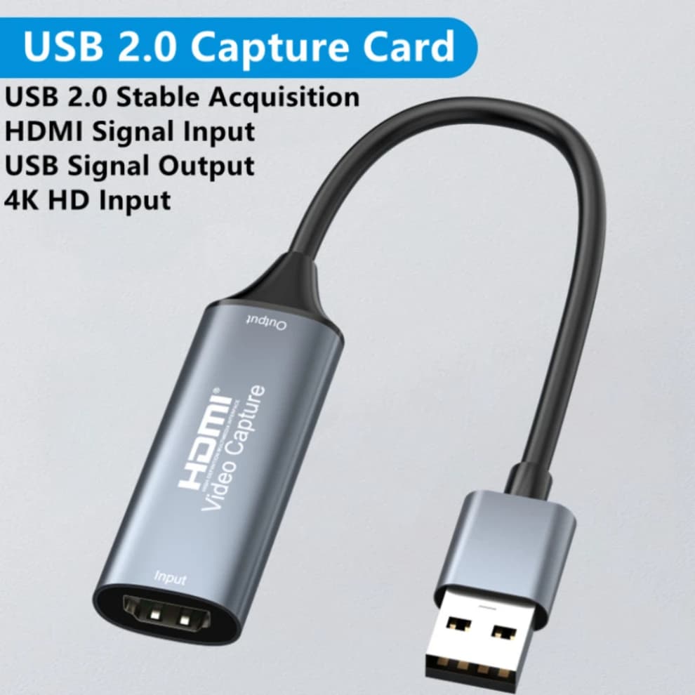 Carte d'acquisition vidéo 4K USB 3.0/type-c, enregistreur compatible HDMI pour jeu PS4, caméscope DV