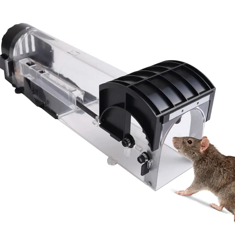 Piège à rongeurs en plastique réutilisable, sécurisé et durable, capteur de souris domestique, intel
