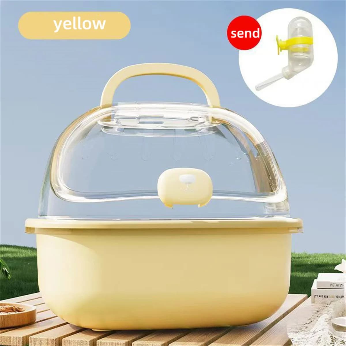 Cage à hamster transparente portable, grande cage extérieure pour Golden Retriever et lapin, usage s