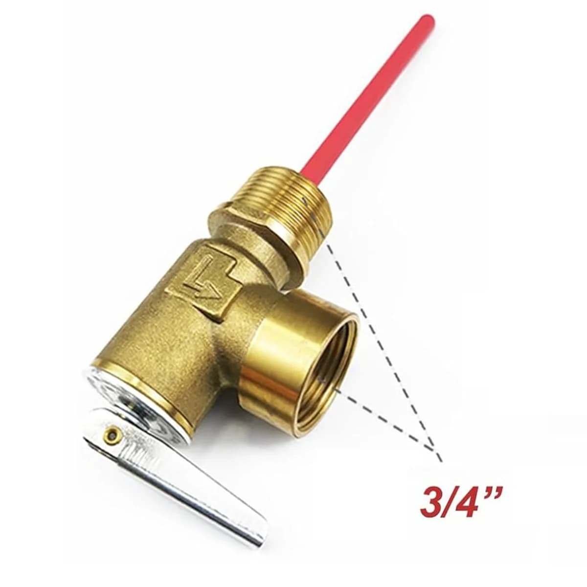 Soupape de sécurité automatique RV 3/4 pouces NPT pour chauffe-eau chaude, soupape de surpression de
