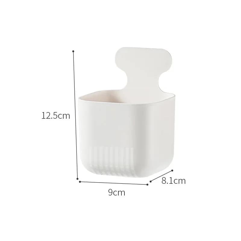 Boîte de rangement murale non perforée pour réfrigérateur domestique, absorption magnétique, multi-s