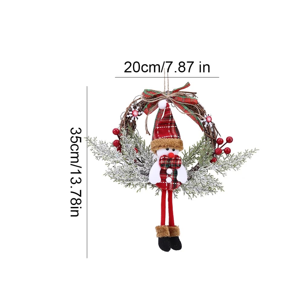 Guirxiété de Branches de Fréquence Artificielle de Noël, Feuillage Floral, Nouvel An, Ornements de D