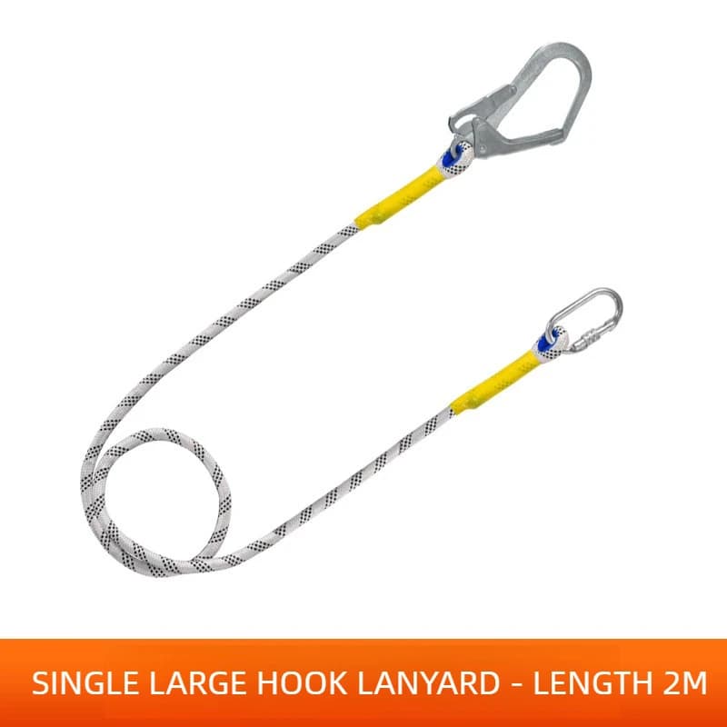 Corde de sécurité robuste pour extérieur, système antichute sécurisé, corde de sécurité 2M avec conn