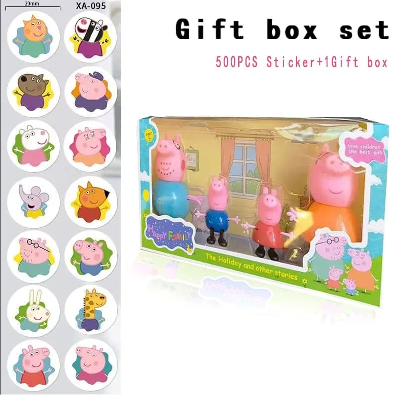 NOUVEAU Ensemble complet de poupées Peppa Pig pour jouer à la maison, figurines de la famille Peppa