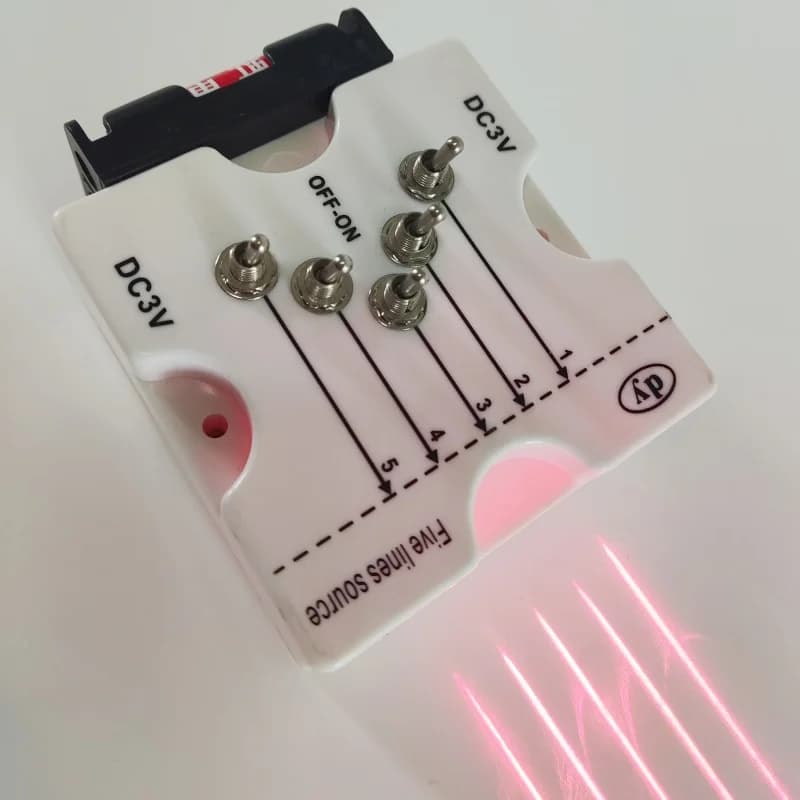 Source de lumière Laser à cinq lignes, Instruments optiques pour l'éducation des sciences physiques,