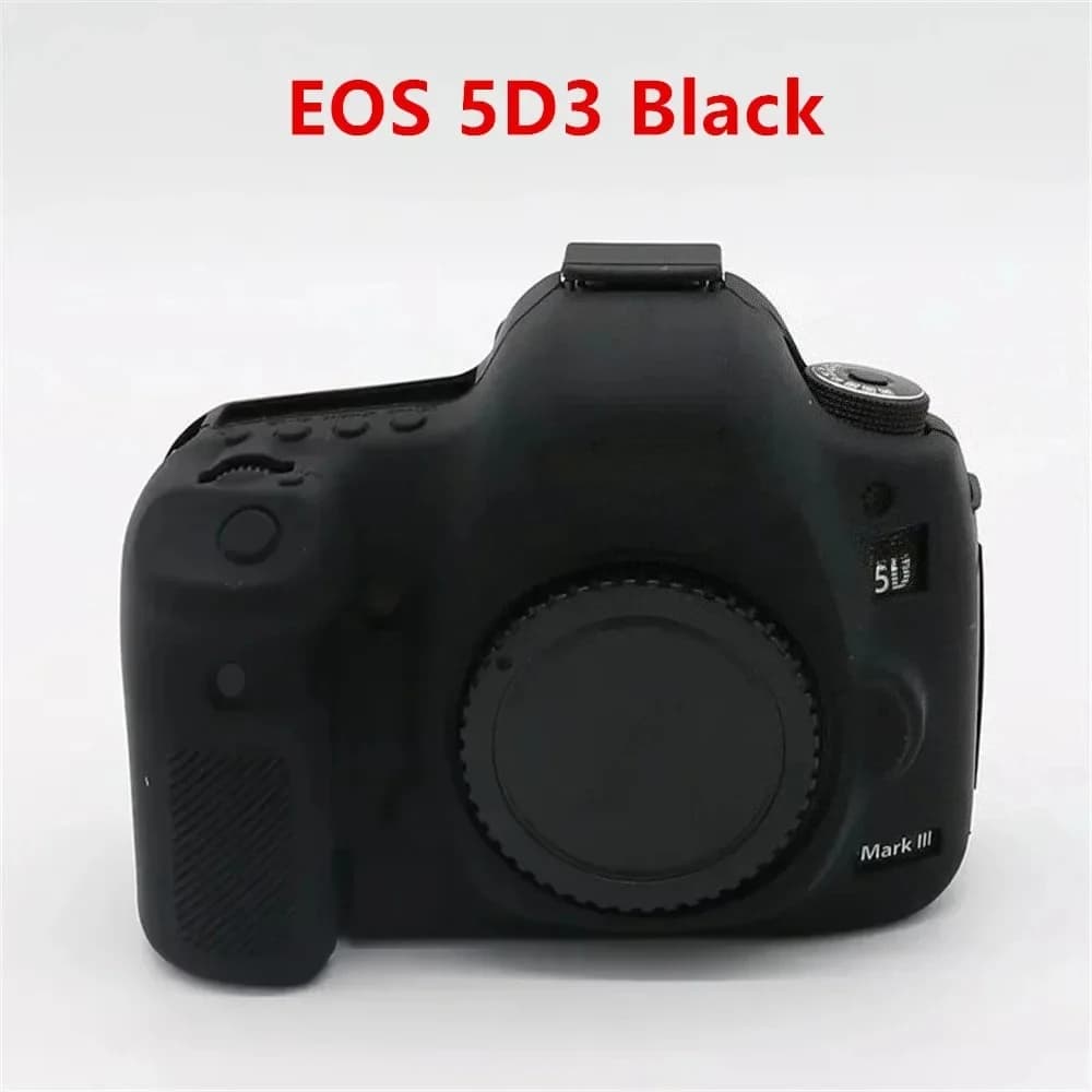 Pour Canon EOS 5D Mark III/IV 5D2/5D3/5D4 6DII/6D2 7DII/7D2 77D 600D/700D manchon en silicone armure