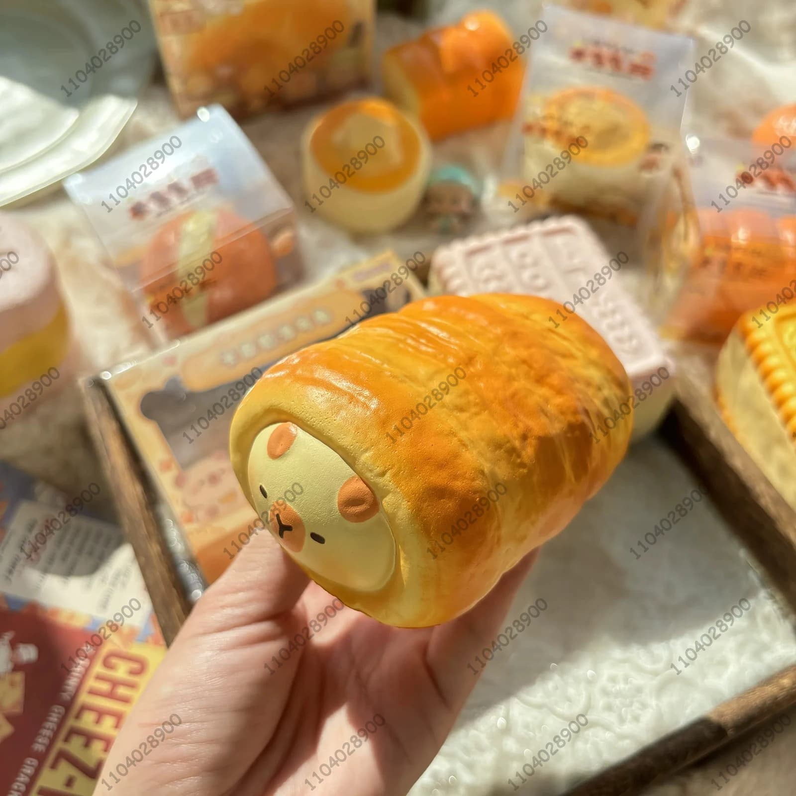Jouet Squishy Capybara Boulangerie, Pâtes et Pains Moelleux à Remontée Lente, Jouet Anti-Stress à Pr