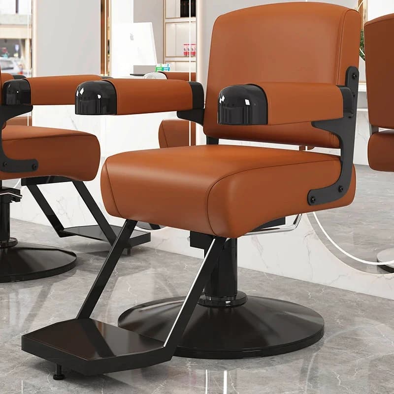 Chaise de Barbier Ergonomique artificiel astique et Délicate, Mobilier de Salon Moderne et Confortab