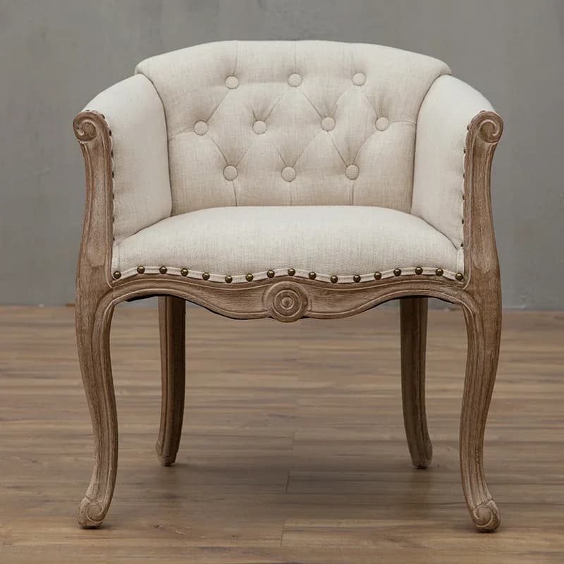 Chaise de canapé de loisirs, chaise de salle à manger antique en bois massif, chaise de salle à mang