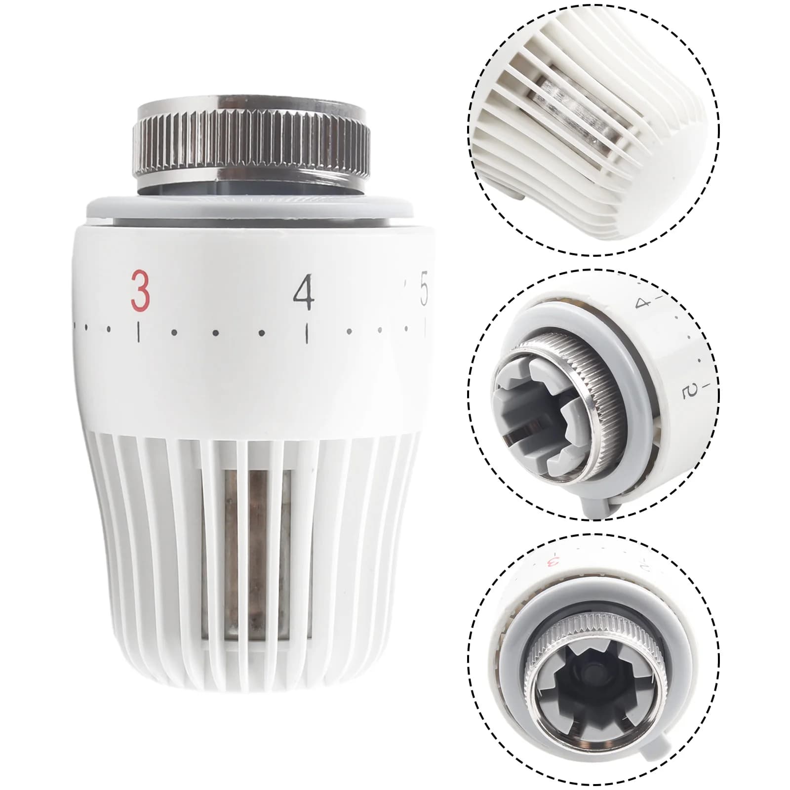 Tête de Valve de contrôle de température thermostatique, 1 pièce, amélioration de l'habitat, système