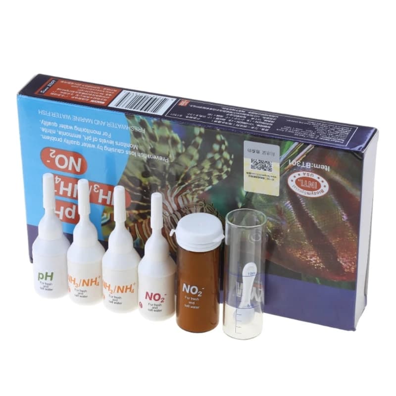 Kits tests pour aquarium, solution test, surveille le pH, les nitrites, l'ammoniac, facile à utilise