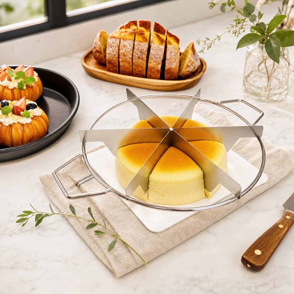 Coupe-gâteau et coupe-pizza en acier inoxydable, outil de découpe rond de 4 à 10 tranches, diviseur