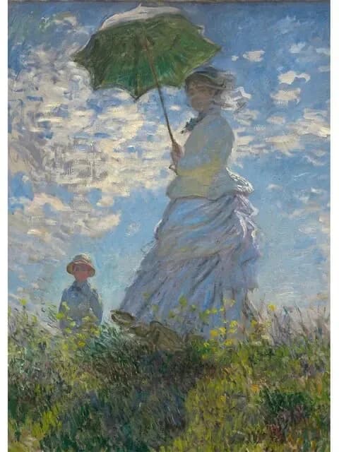Célèbre reproduction d'œuvres d'art de Claude Monet, peinture sur toile, affiches et imprimés, table