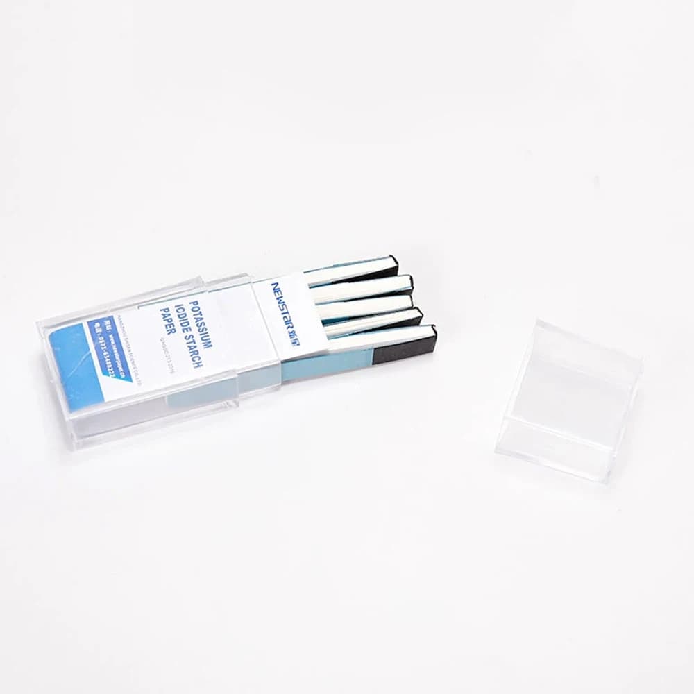 Bandelettes de test de neutralité du pH à l'iodure de potassium, 100 bandelettes/boîte, haute sensib