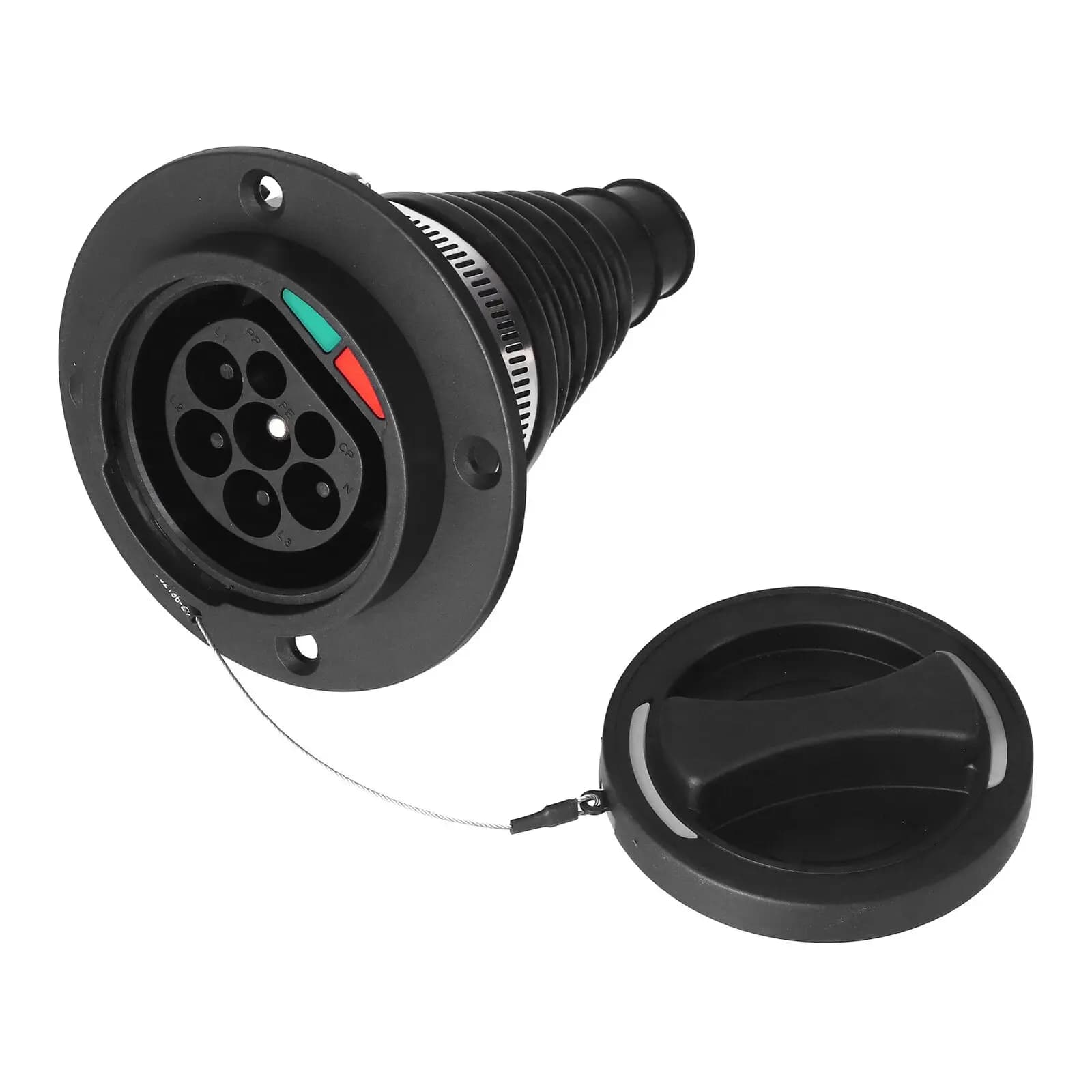 Prise de charge EV Type2 32A monophasée IEC 62196-2 prise IP54 protection étanche