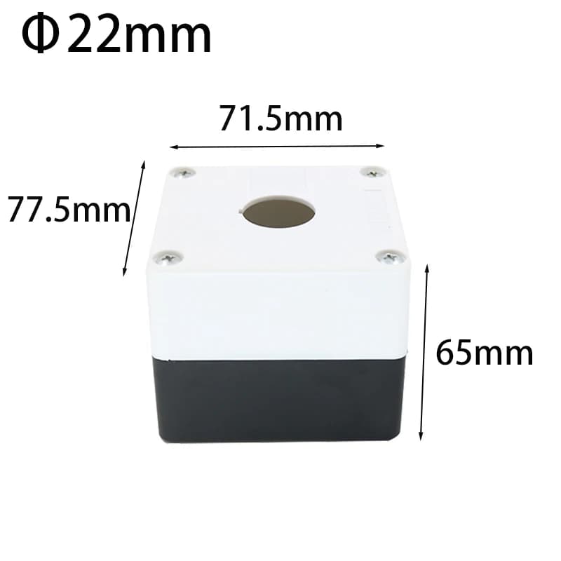 Panneau de boîte de commutation de commande de bouton industriel étanche de 22mm 1234 trous avec ind
