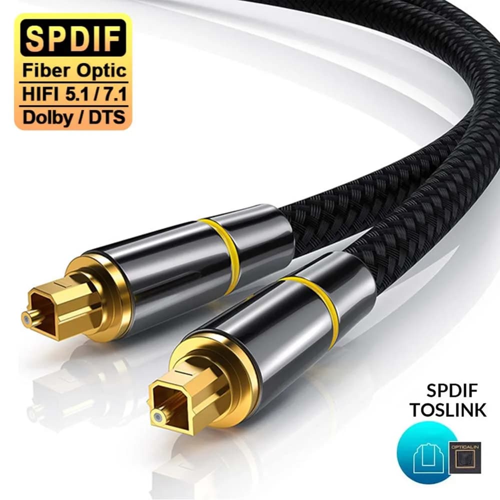 Câble Audio optique numérique Toslink 1.5m 2m 3mSPDIF amplificateur lecteur câble coaxial pour barre