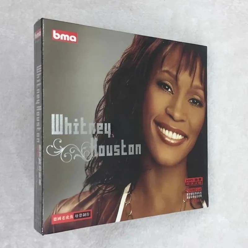 CD authentique pour voiture et maison de Whitney H-Houston, une célèbre chanteuse pop américaine. Di