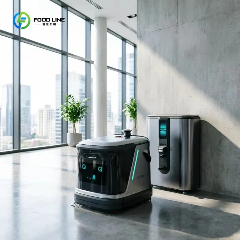 Robot de nettoyage commercial, robot laveur de sols robuste avec conception autopropulsée pour entre