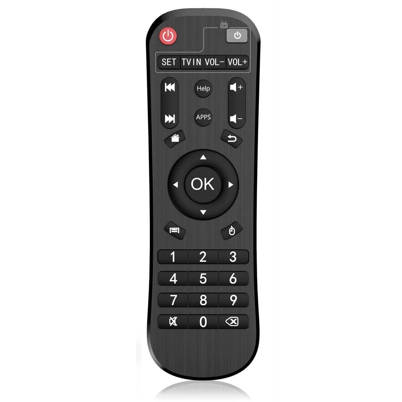 Facile à utiliser équipé de boutons numériques Télécommande H96Max Box pour une expérience télévisée