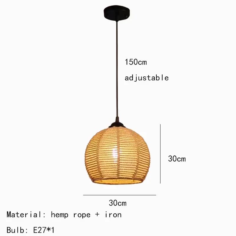 Lampe suspendue LED en corde de designer italien créatif, pour restaurant, boutique, café, chambre à