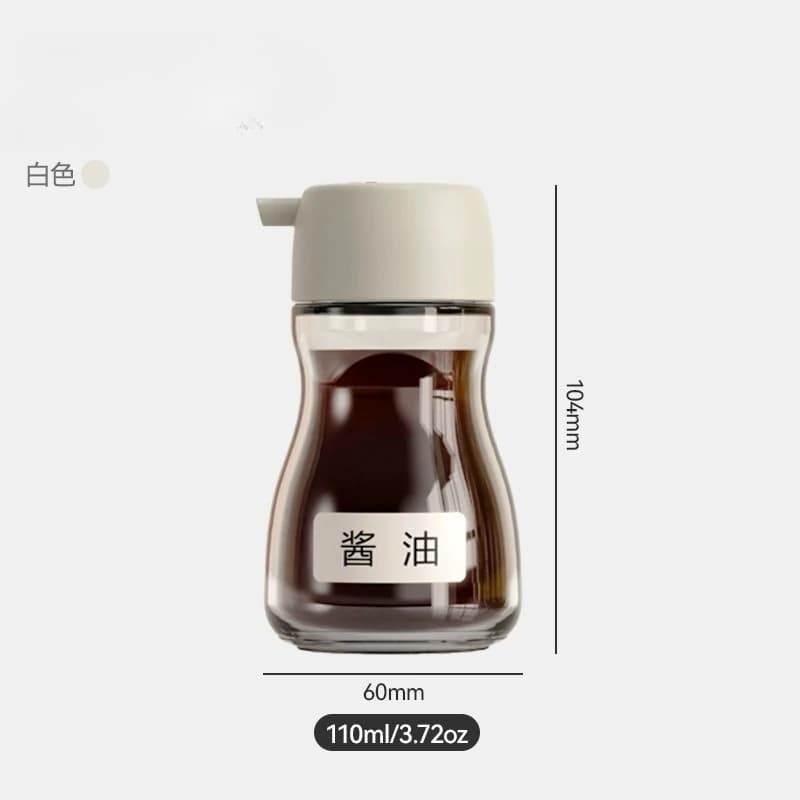 Bouteille d'assaisonnement en verre, vinaigre, Sauce soja, stockage d'assaisonnement, condiments, hu